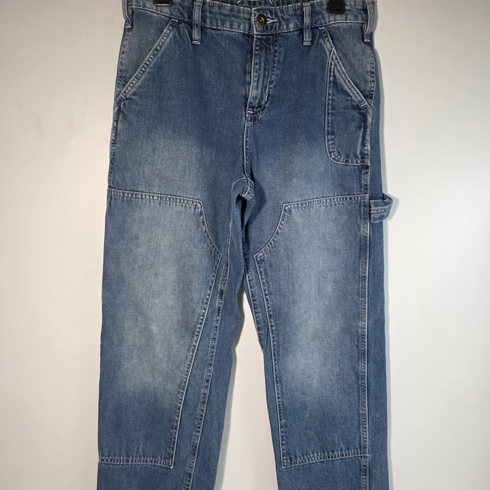 Sun & Stone Men's Malibu Carpenter Jeans Double Knee Cropped Durable‎ Size 29x32